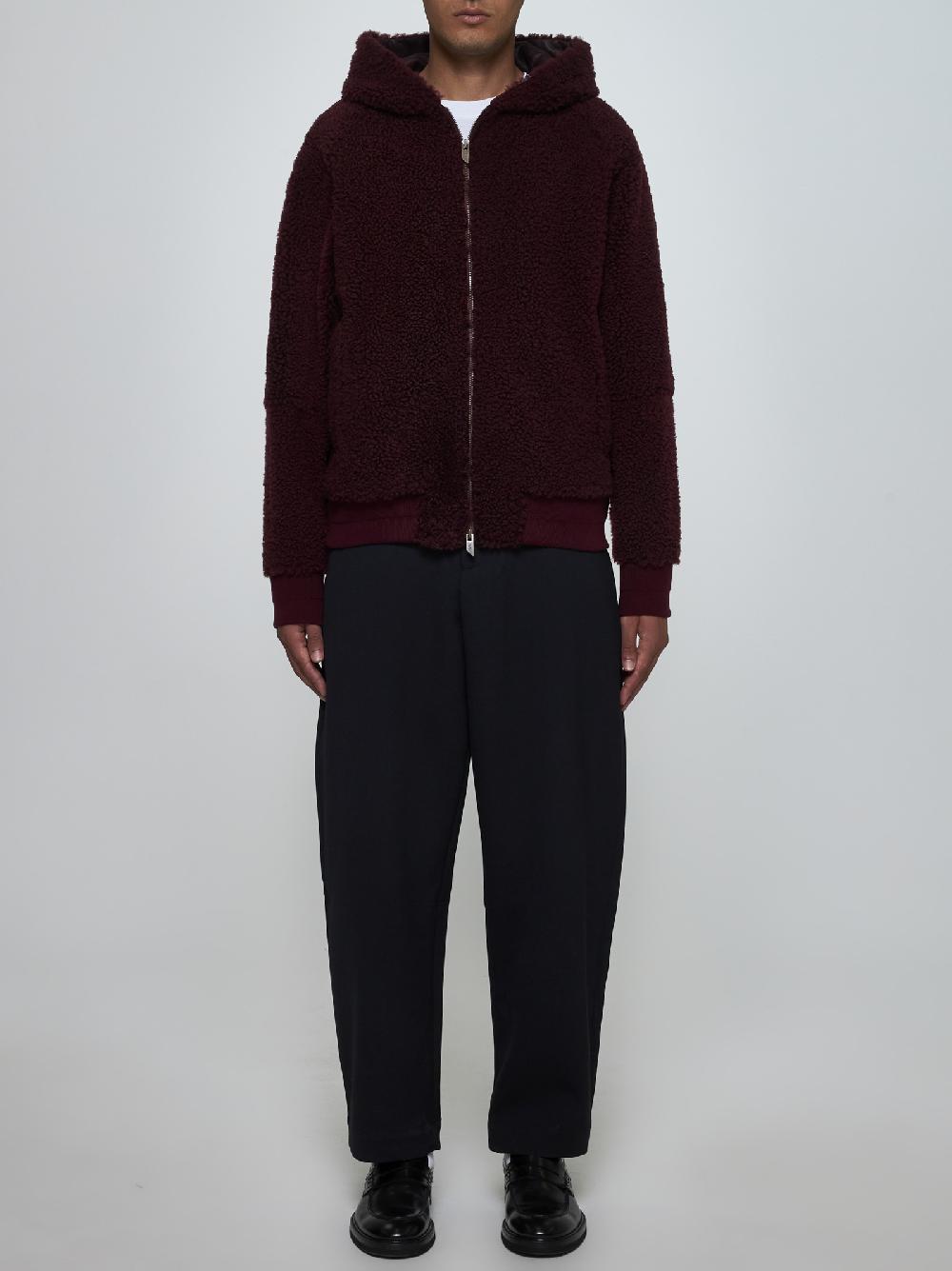 SALVATORE SANTORO Giacca reversibile in shearling e pelle Qualità