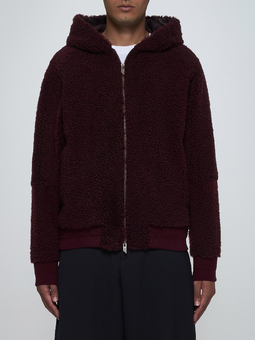 SALVATORE SANTORO Giacca reversibile in shearling e pelle Qualità