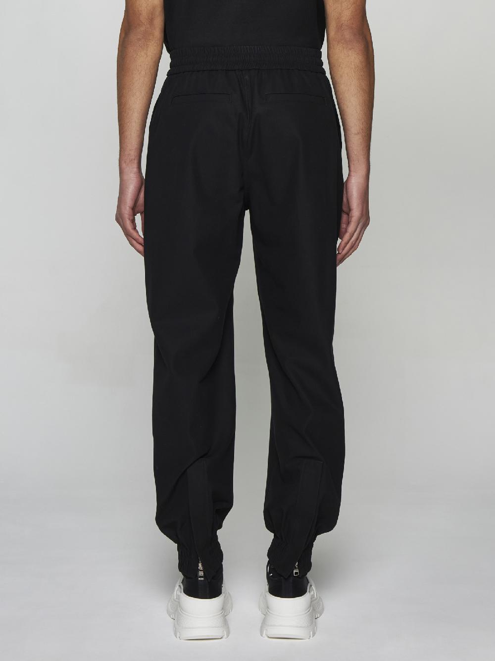 ALEXANDER MCQUEEN Pantaloni in cotone con zip Promozione