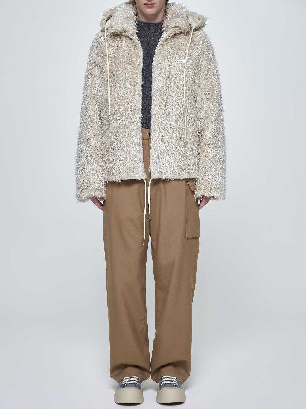 MARNI Giacca teddy in faux fur Shopping Online