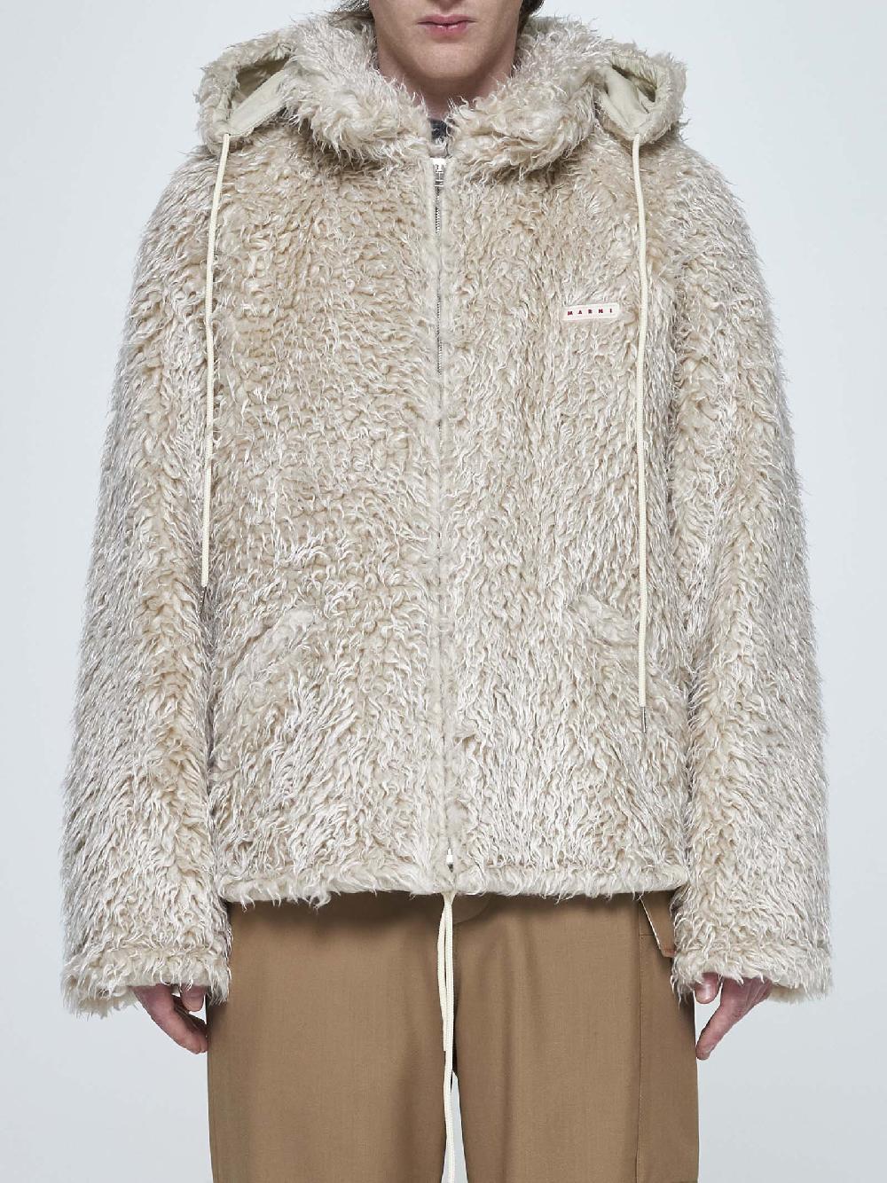 MARNI Giacca teddy in faux fur Shopping Online