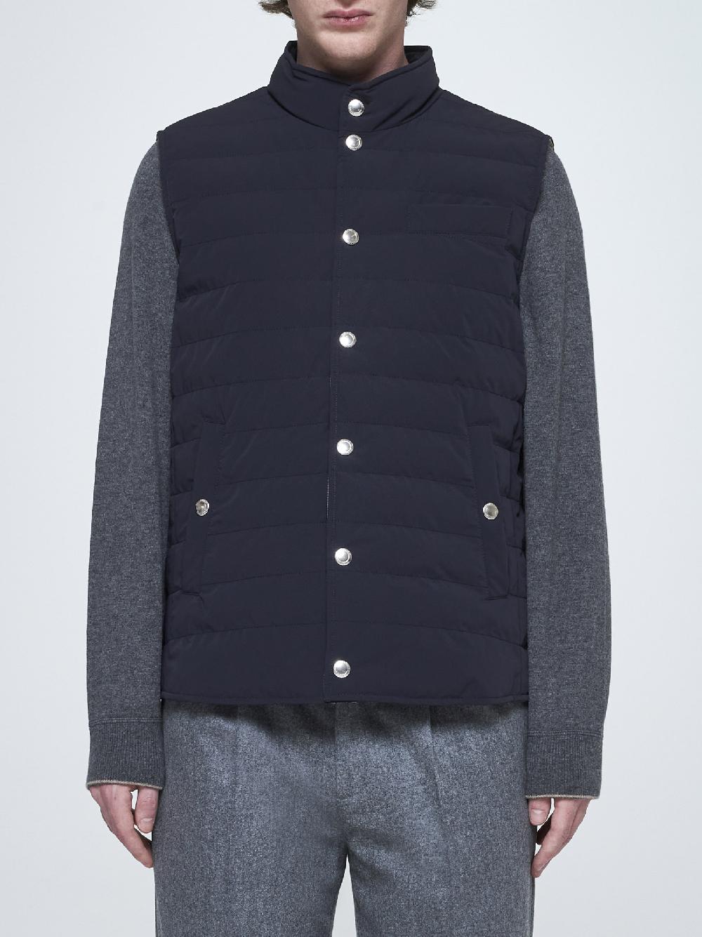 BRUNELLO CUCINELLI Gilet in nylon trapuntato Affare Del Giorno