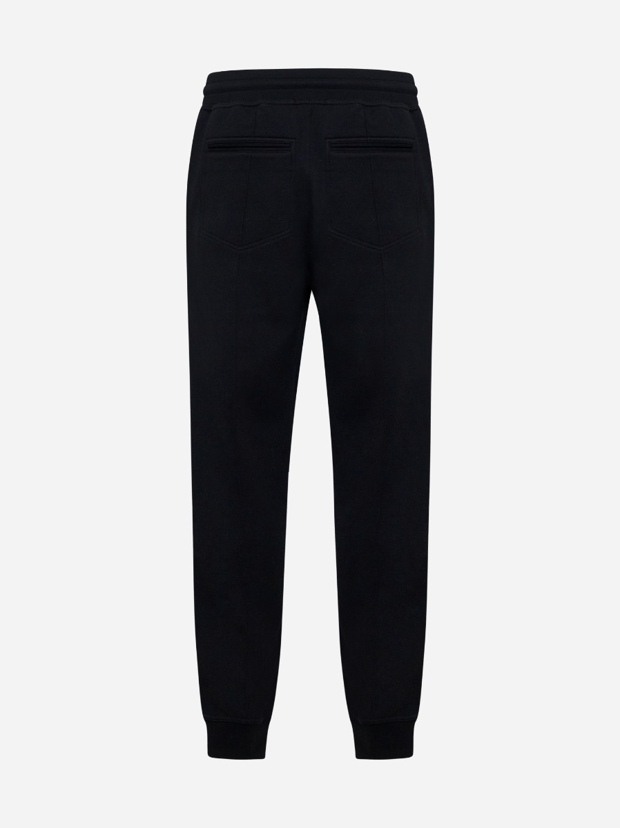 BRUNELLO CUCINELLI Pantaloni in felpa double nera Outlet