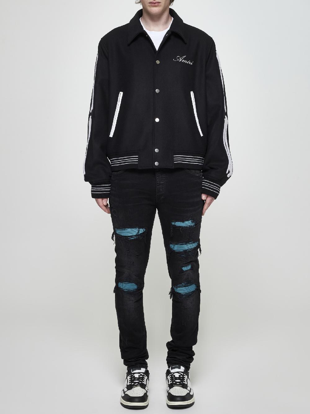 AMIRI Bomber Bones misto lana Esporta salva