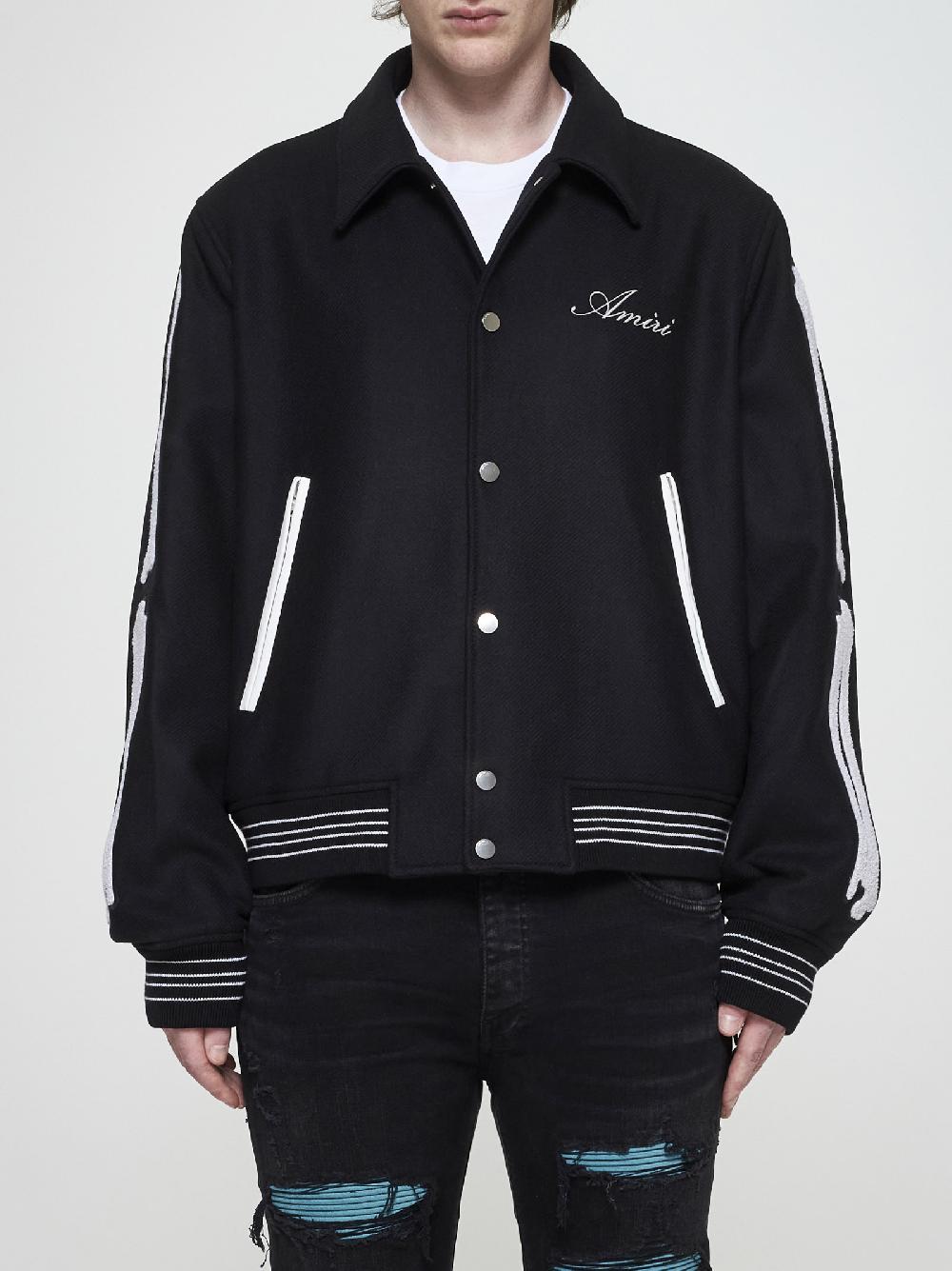 AMIRI Bomber Bones misto lana Esporta salva