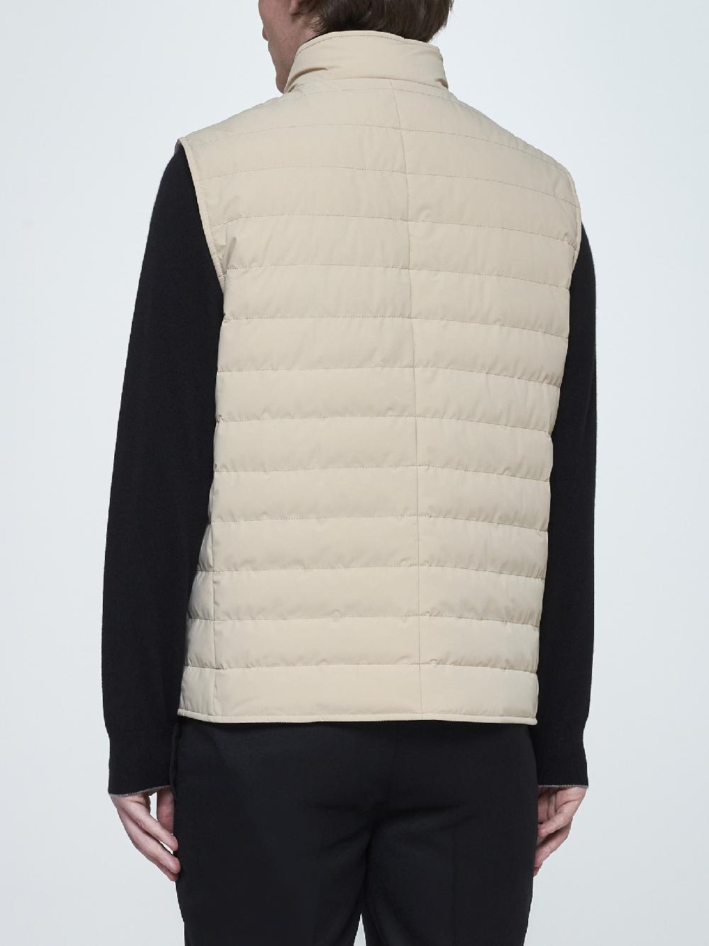 BRUNELLO CUCINELLI Gilet in nylon trapuntato Saldi Di Fabbrica