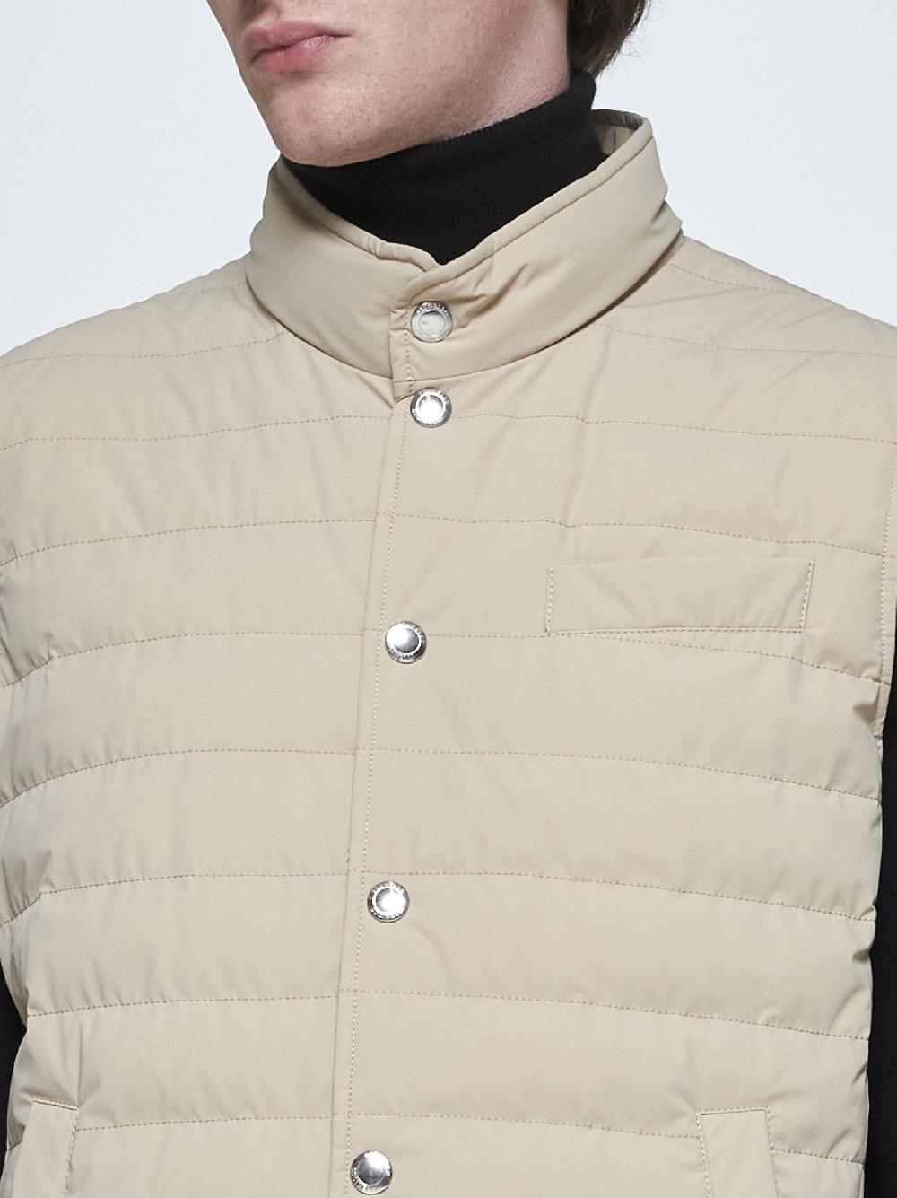 BRUNELLO CUCINELLI Gilet in nylon trapuntato Saldi Di Fabbrica