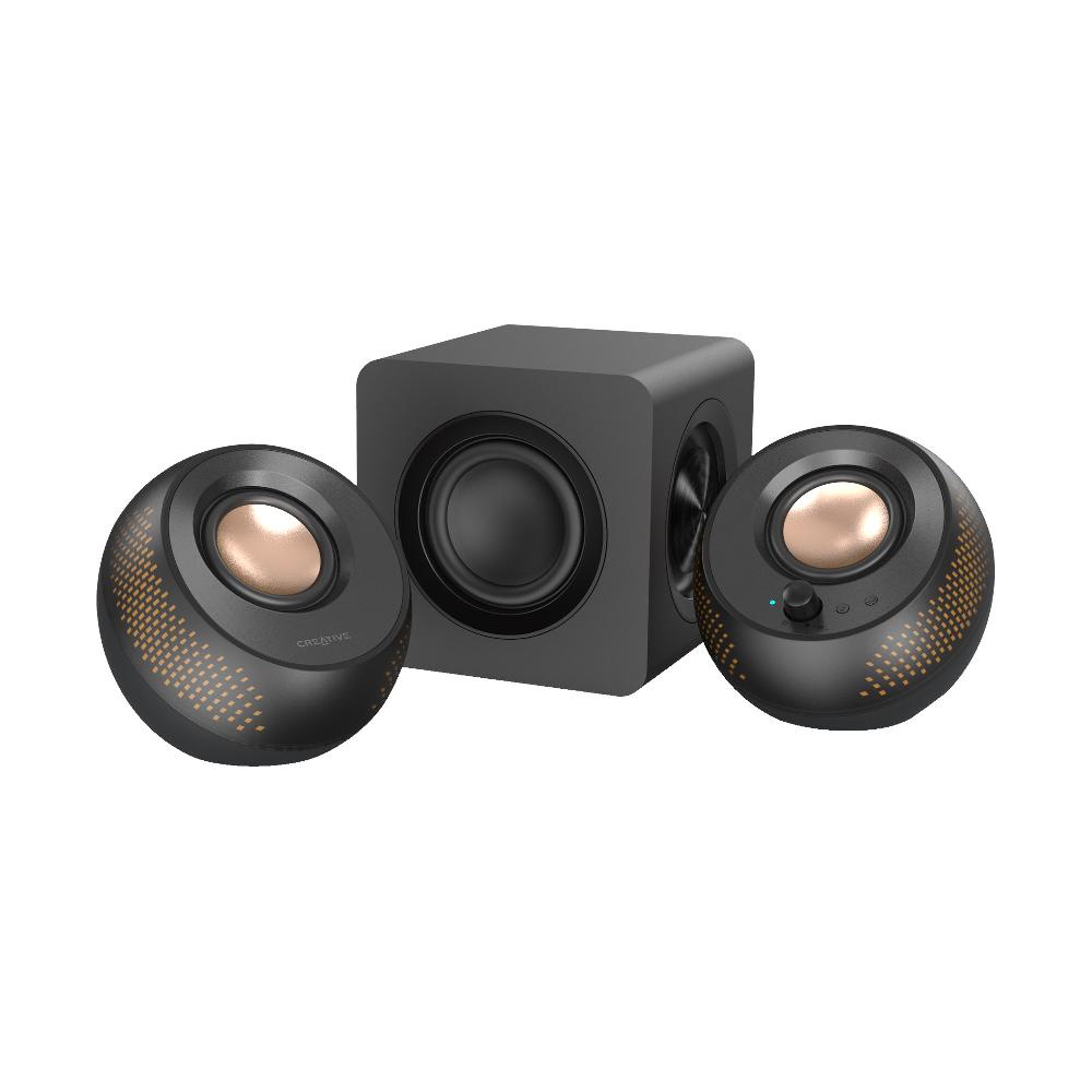 ﻿Creative Pebble X Plus Altoparlanti con subwoofer 2.1 USB-C e illuminazione RGB personalizzabile per computer Nuova
