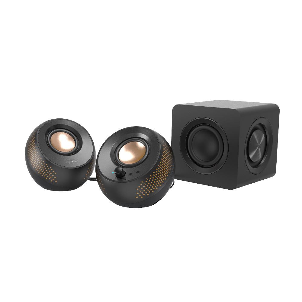 ﻿Creative Pebble X Plus Altoparlanti con subwoofer 2.1 USB-C e illuminazione RGB personalizzabile per computer Nuova