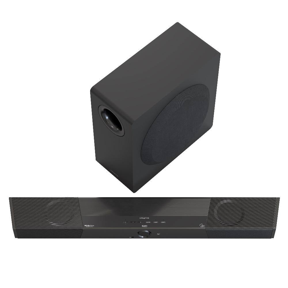 Creative SXFI CARRIER Soundbar con sistema di altoparlanti Dolby Atmos® subwoofer wireless e Super X-Fi® Headphone Holography Italia