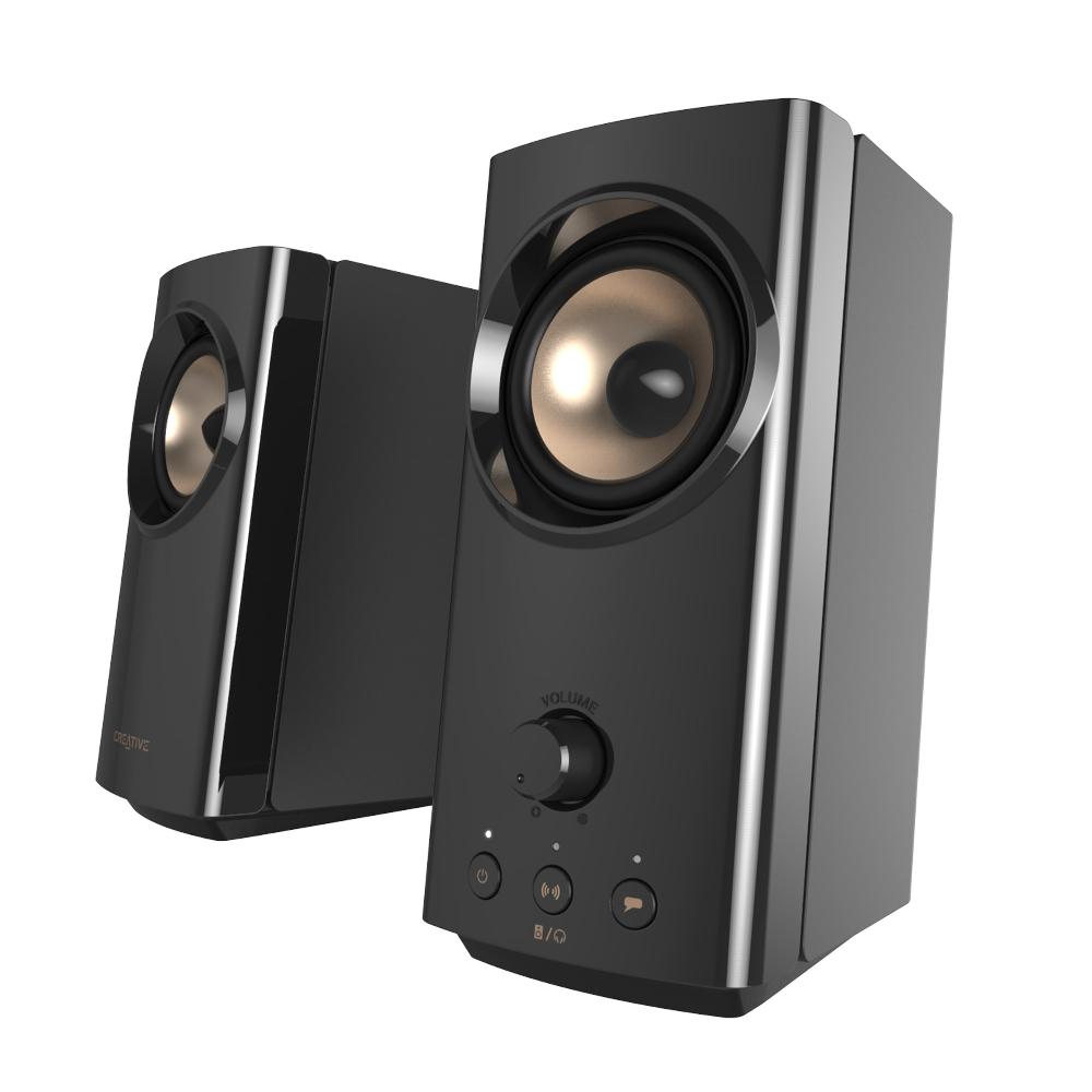 Creative T60 Altoparlanti desktop compatti Hi-Fi 2.0 con Clear Dialog Surround by Sound Blaster e SmartComms Kit Prezzo Ridotto