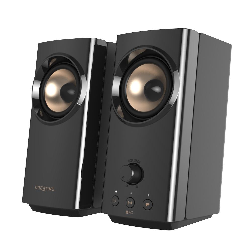 Creative T60 Altoparlanti desktop compatti Hi-Fi 2.0 con Clear Dialog Surround by Sound Blaster e SmartComms Kit Prezzo Ridotto