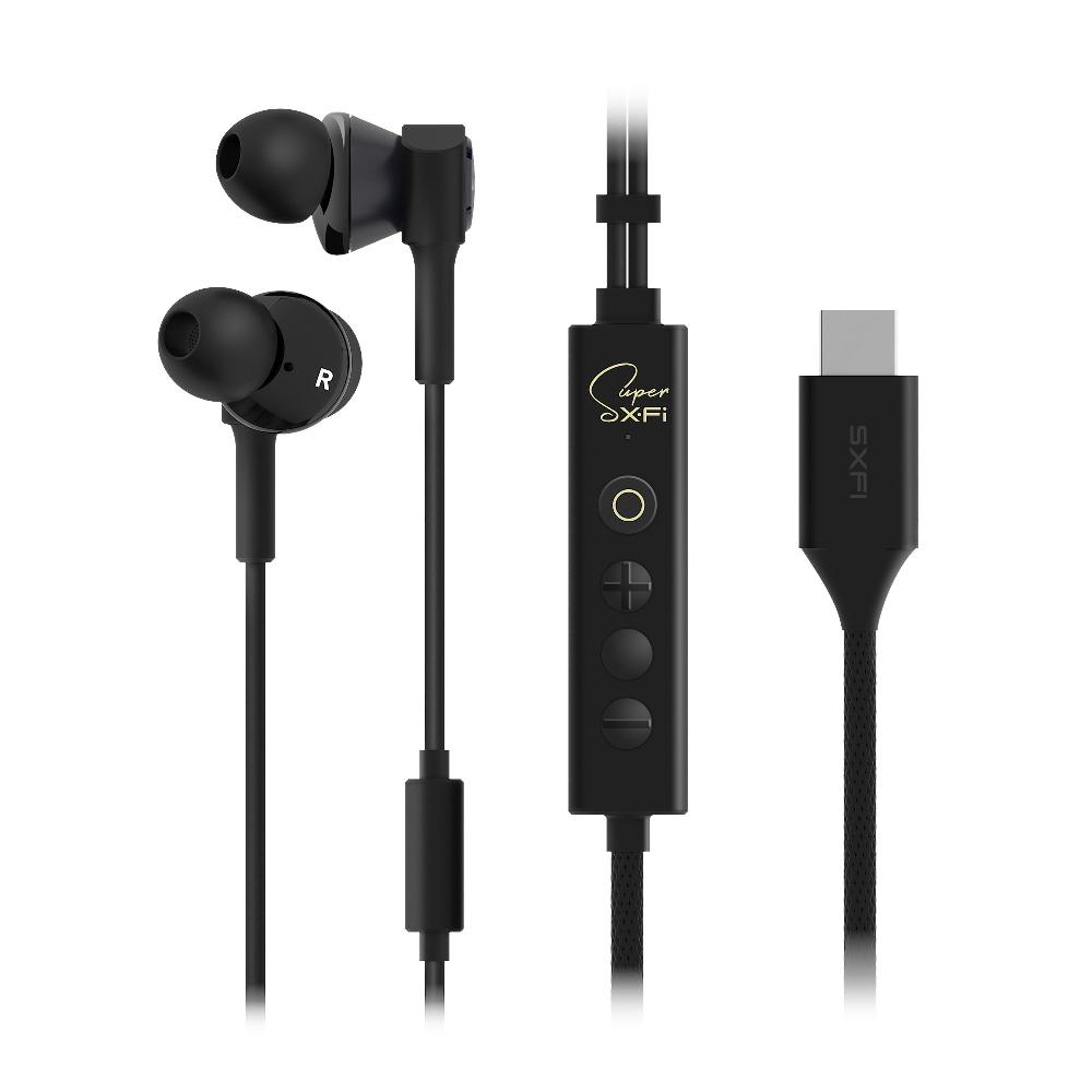 Creative SXFI TRIO Cuffie in-ear USB-C a triplo diffusore con tecnologia Super X-Fi incorporata e personalizzata in base alle tue orecchie Shopping Online
