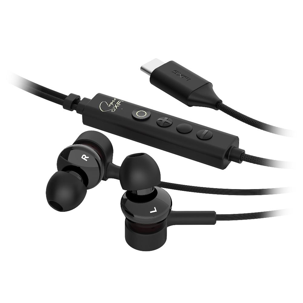 Creative SXFI TRIO Cuffie in-ear USB-C a triplo diffusore con tecnologia Super X-Fi incorporata e personalizzata in base alle tue orecchie Shopping Online