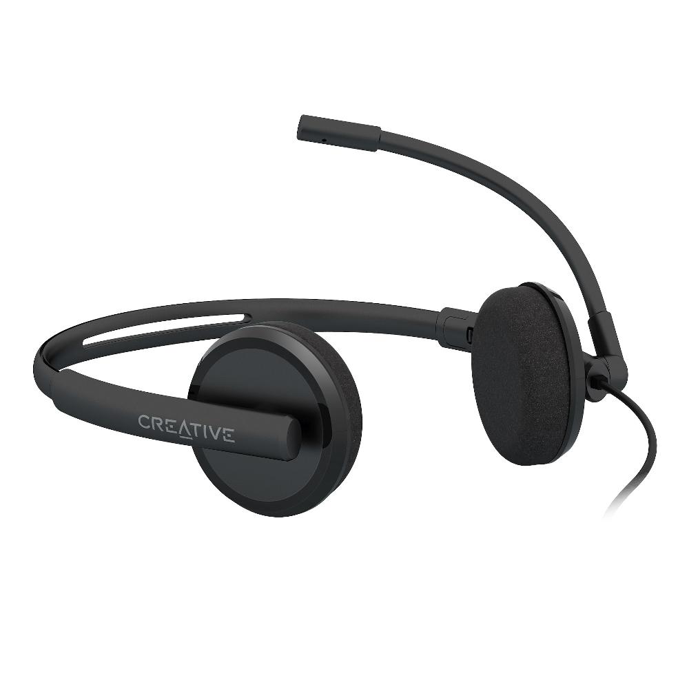 Creative HS-220 Cuffie USB con microfono a condensatore con cancellazione del rumore e telecomando a cavo Convenienza