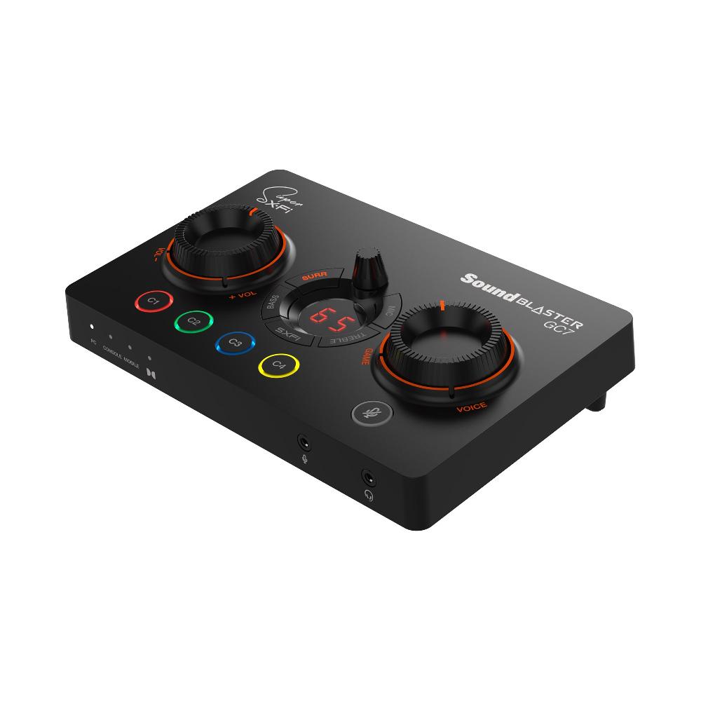 Creative Sound Blaster GC7 DAC e amplificatore USB per streaming di gioco con pulsanti programmabili e Super X-Fi Offerte