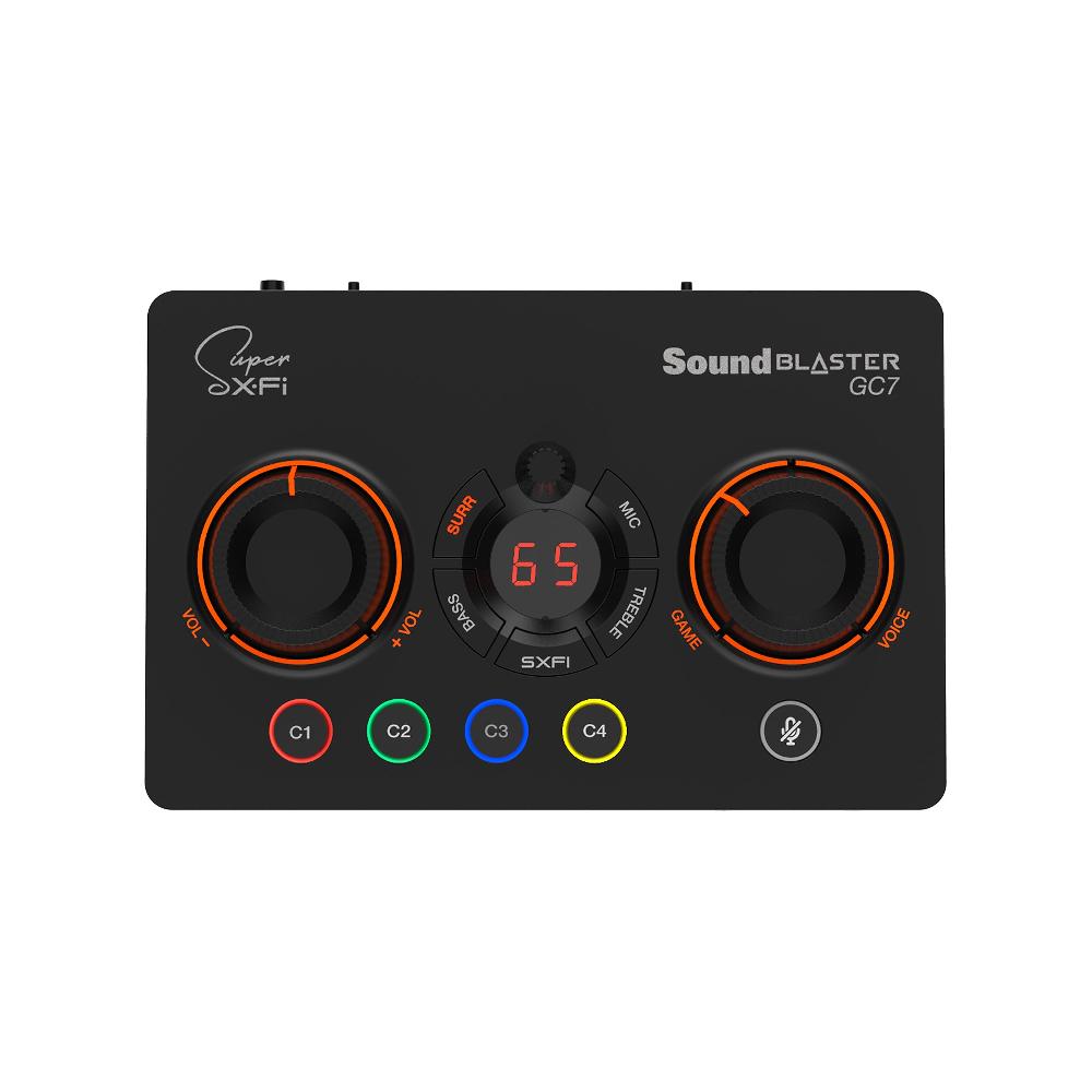 Creative Sound Blaster GC7 DAC e amplificatore USB per streaming di gioco con pulsanti programmabili e Super X-Fi Offerte