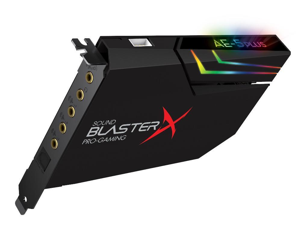 Creative Sound BlasterX AE-5 Plus Scheda audio e DAC da gaming PCI-e ad alta risoluzione con illuminazione RGB codifiche Dolby Digital Live e DTS Italia