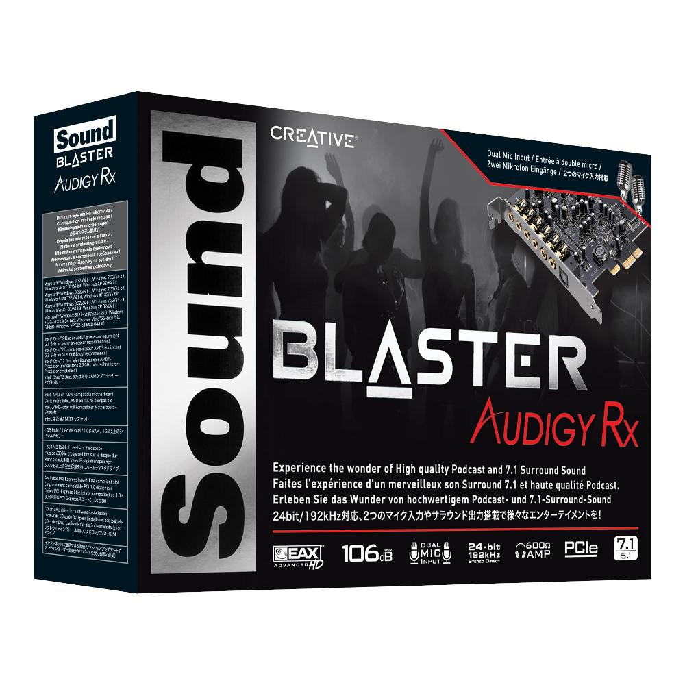 Creative Sound Blaster Audigy Rx La soluzione di registrazione ottimale per piattaforme con scheda audio PCIe In Linea