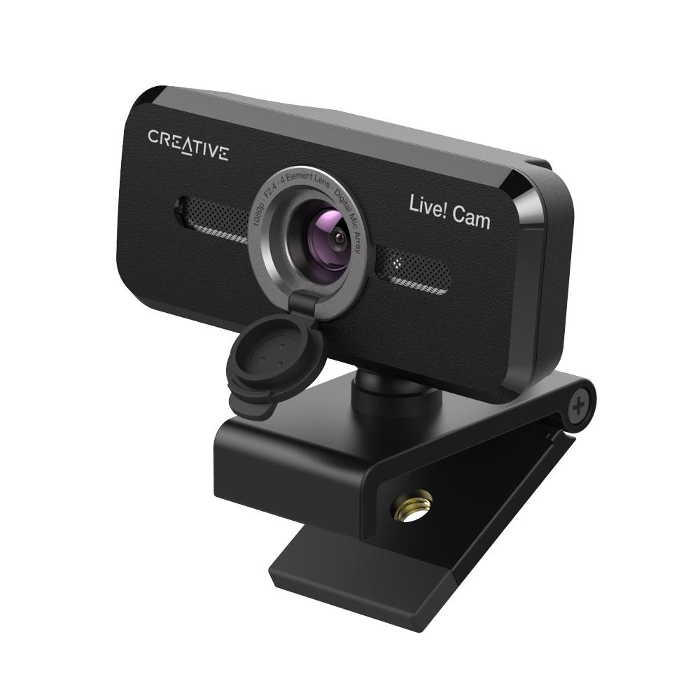 Creative Live Cam Sync 1080p V2 Webcam full HD con disattivazione automatica del microfono e cancellazione del rumore per le videochiamate Qualità Garantita