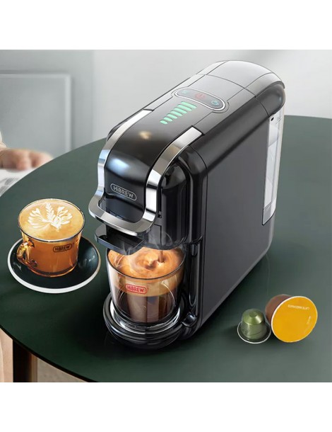 ﻿HiBREW H2B Caffettiera 5 in 1 con linea di livello dell'acqua macchina per caffè a capsule caldo/freddo a 19 bar Nuova