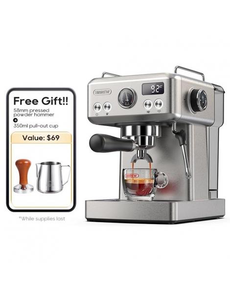 HiBREW H10A Macchina per caffè espresso semiautomatica pressione 19 bar montalatte temperatura regolabile brocca da 350 ml Promozione