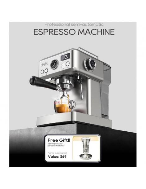 HiBREW H10A Macchina per caffè espresso semiautomatica pressione 19 bar montalatte temperatura regolabile brocca da 350 ml Promozione