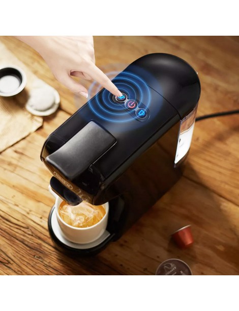 HiBREW H1A 1450W 19 bar Macchina per caffè espresso macchina per caffè caldo/freddo a capsule multiple 4 in 1 - Nero Soddisfazione Garantita