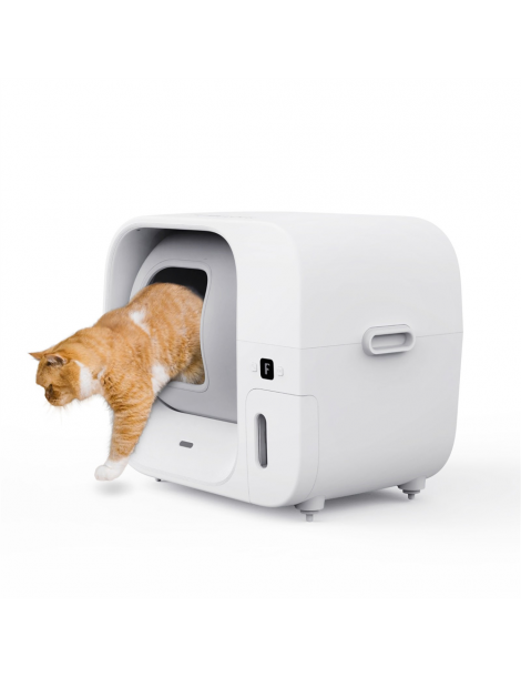 Furbulous Lettiera automatica per gatti con controllo tramite app 60 litri sicura per più gatti e con deodorante - Bianco Trasporto libero internazionale