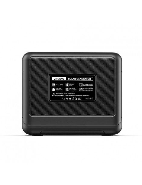 FOSSiBOT F2400 Centrale Elettrica Portatile da 2048Wh/2400W Ricarica Rapida in 1 5 Ore 16 Porte di Uscita - Nero Vendite Flash