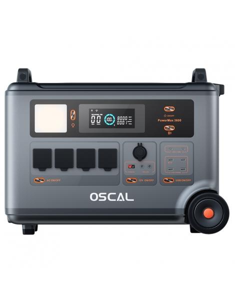Oscal PowerMax 3600 Stazione di alimentazione robusta batteria LiFePO4 da 3600Wh a 57600Wh 14 uscite Nuova