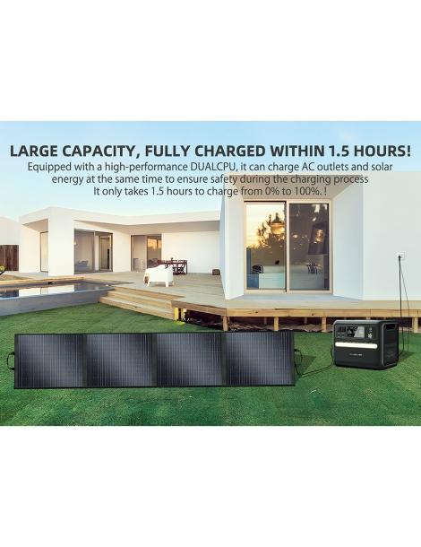 TALLPOWER TP200 200W Pannello solare portatile pieghevole caricatore solare portatile Nuovo
