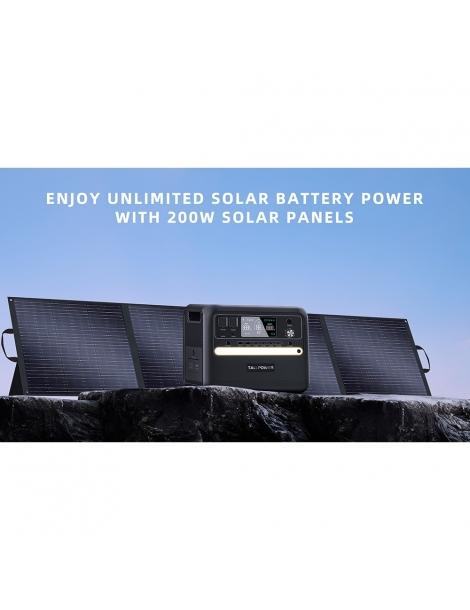 TALLPOWER TP200 200W Pannello solare portatile pieghevole caricatore solare portatile Nuovo
