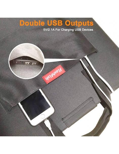 Flashfish SP 18V 100W Pannello Solare Portatile Doppio Caricatore Solare USB Pieghevole Spedizione Gratuita