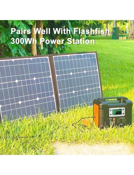Flashfish SP 18V 100W Pannello Solare Portatile Doppio Caricatore Solare USB Pieghevole Spedizione Gratuita