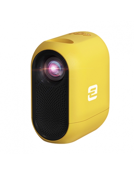 ETOE D1 Evo Proiettore 150 ANSI Android 9.0 risoluzione 720P correzione trapezoidale zoom 50%～100% - Giallo Economico