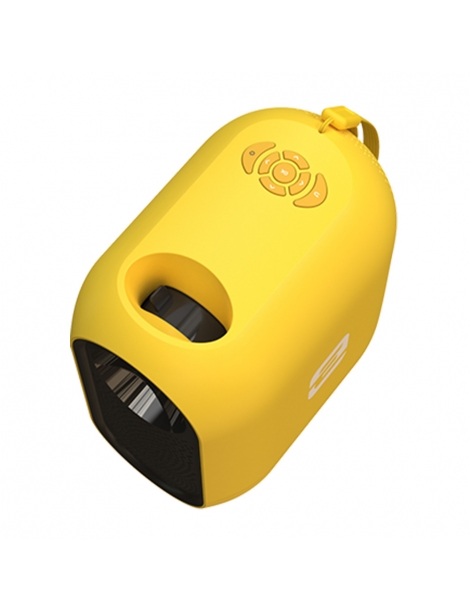 ETOE D1 Evo Proiettore 150 ANSI Android 9.0 risoluzione 720P correzione trapezoidale zoom 50%～100% - Giallo Economico