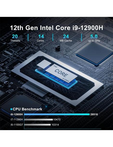 GEEKOM XT12 Pro Mini PC Intel Core i9-12900H 14 core fino a 5 0GHz 32GB RAM 1TB SSD Vendita Calda