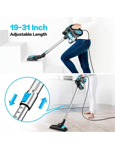 INSE I5 Aspirazione 18Kpa 600W Motore con filo Aspirapolvere portatile 1L Coppa polvere – Blu Vendita Economica