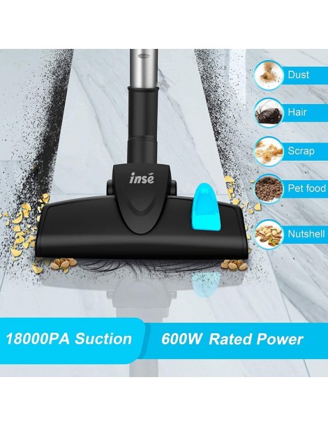 INSE I5 Aspirazione 18Kpa 600W Motore con filo Aspirapolvere portatile 1L Coppa polvere – Blu Vendita Economica