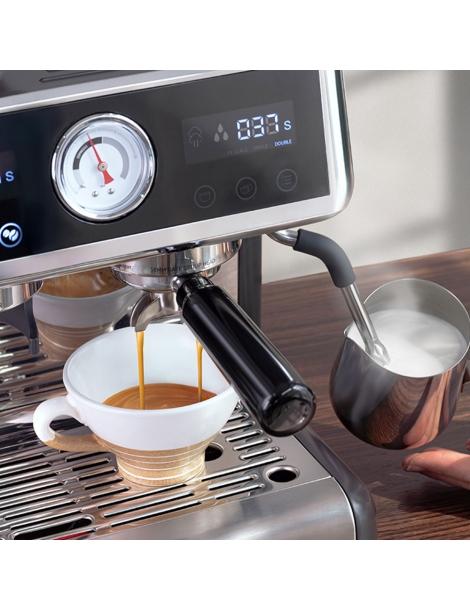 HiBREW H7A Macchina per caffè espresso 20 bar di pressione sistema a doppia caldaia macinino a 30 livelli Spedizione Gratuita