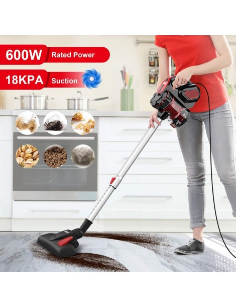 INSE I5 Aspirazione 18Kpa 600W Motore con filo Aspirapolvere portatile 1L Coppa polvere – Rosso Negozi Online