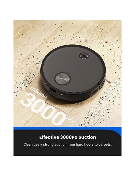Proscenic V10 Aspirapolvere Robot Pulizia dei Pavimenti Aspirazione da 3000Pa tappetino vibrante vibra 3000 volte al minuto Promozione Limitata