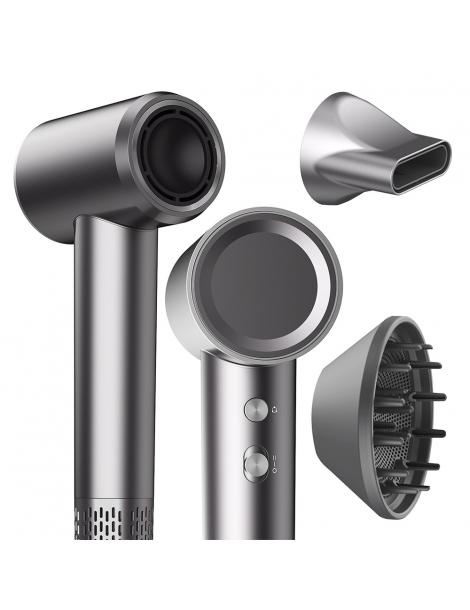 Micollme H6S Asciugacapelli con 2 bocchette asciuga i capelli medi in 2-3 minuti 59dB tecnologia a ioni negativi - grigio Hotsell