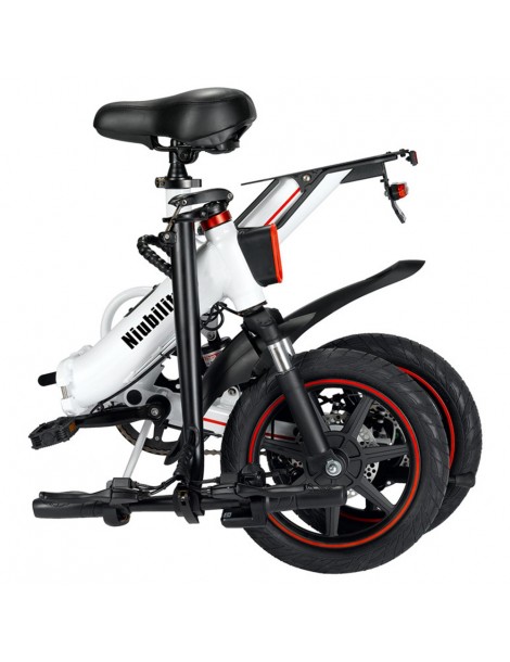 Niubility B14 14 pollici 400W Ciclomotore elettrico bicicletta pieghevole adatto alla città - Bianco In Saldo