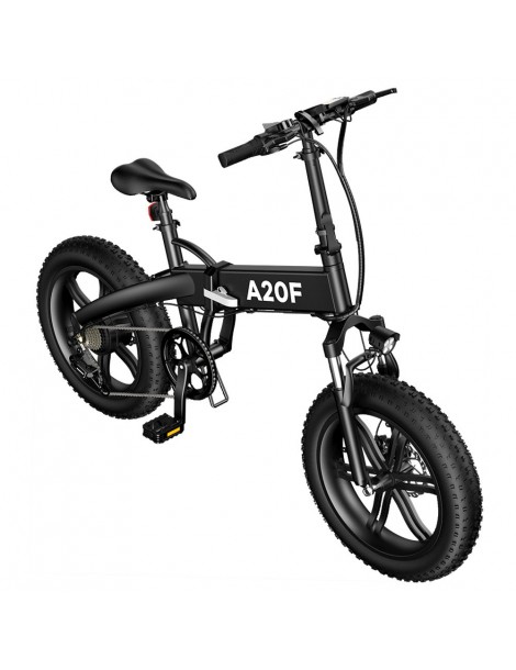 ADO A20F+ Bici Elettrica Pieghevole 250W Motore Mozzo senza Spazzole Batteria 36V 10.4Ah - Nero Italia