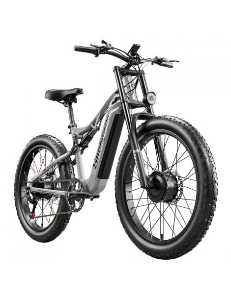 Shengmilo S600 Bicicletta elettrica motore 1000W*2 batteria 48V 17.5AH pneumatici 26 pollici velocità massima 50km/h 160N.M Spedizione Gratuita
