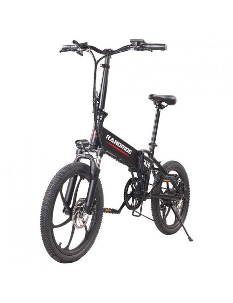 RANDRIDE YA20 Bici Elettrica Pieghevole 500W Motore 40km/h Velocità Massima 48V 12.8Ah Batteria 80-90 Autonomia Massima Pezzi Unici