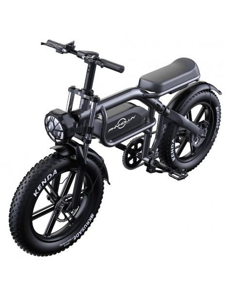 PHNHOLUN C8 Bicicletta elettrica motore da 1500W batteria da 48V 20Ah pneumatici grassi da 20*4.0 pollici Soddisfazione Garantita