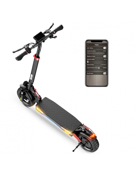 iScooter iX3 Scooter elettrico pieghevole 10' Off Road Pneumatici Tubeless Motore 800W Batteria 10Ah Velocità massima 40km/h Promozione Limitata